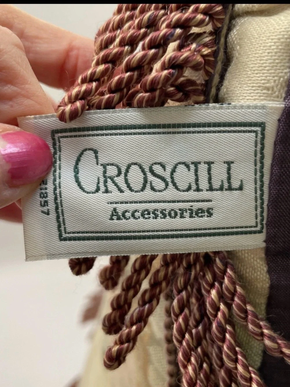 Croscill Amethyst Floral Square Decorative Throw Pillow Chambord/Cassis